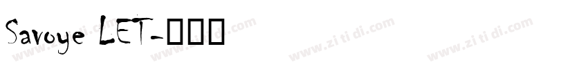 Savoye LET字体转换